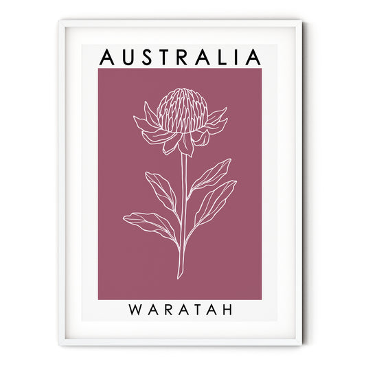 Australia Poster - Waratah